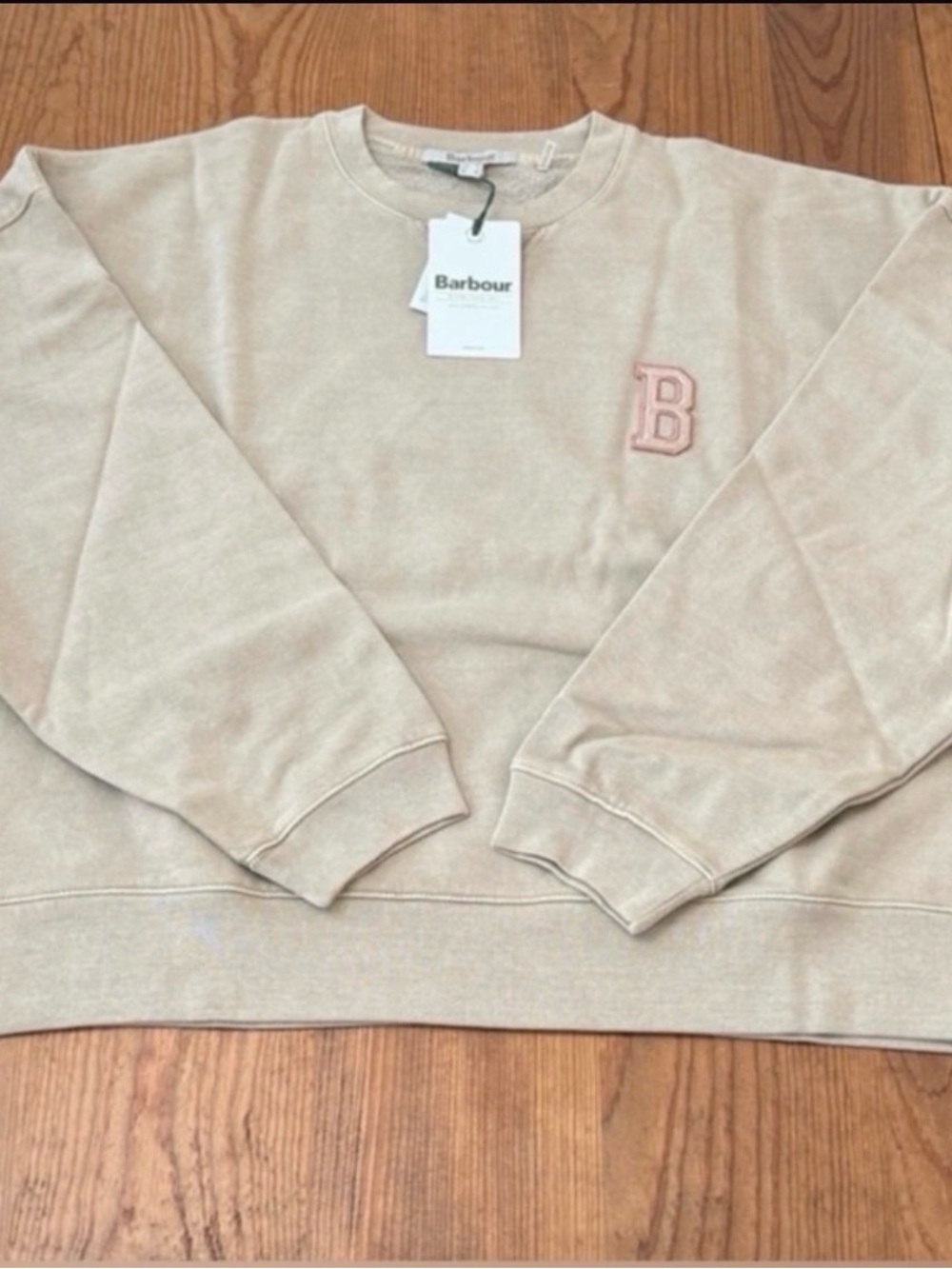 Barbour Tan Crewneck Sweatshirt
